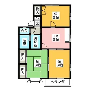 アミティK Ⅰ【2階】の間取り