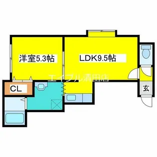 アルルカン真栄【202号室】の間取り