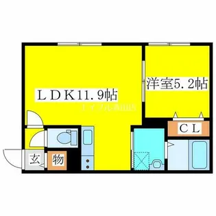 プレジール大曲【2階】の間取り