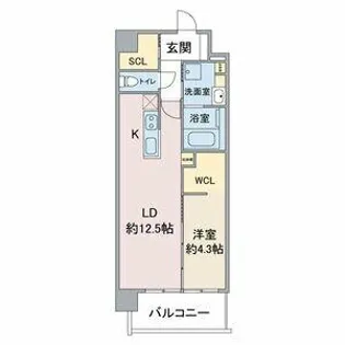 Vert 桜【8階】の間取り