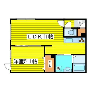 グランメールエース【202号室】の間取り