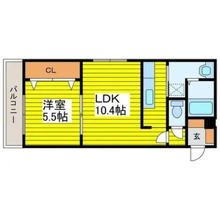 プレイオーネ北13条【3階】の間取り