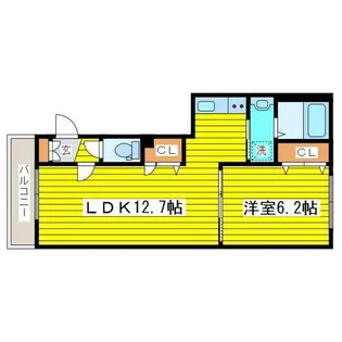 リヴェール【4階】の間取り