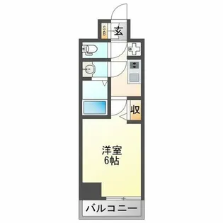 プレサンス塚本ベラビィ【2階】の間取り