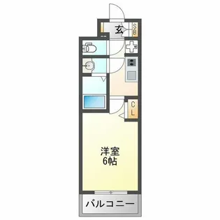 プレサンス塚本ベラビィ【2階】の間取り