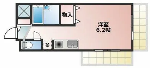 サンエキューズⅡ【601号室】の間取り