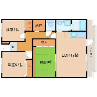 兵庫県尼崎市食満6丁目【マンション】の間取り