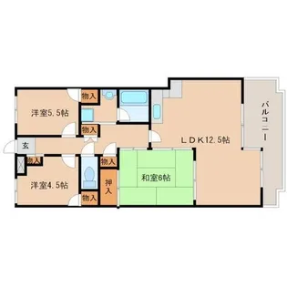 兵庫県尼崎市食満2丁目【マンション】の間取り