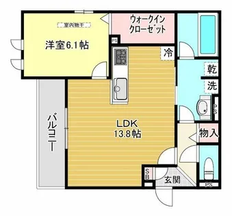 クラシスト東粉浜WEST【2階】の間取り