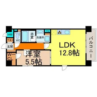 カーサミツクラ【1階】の間取り