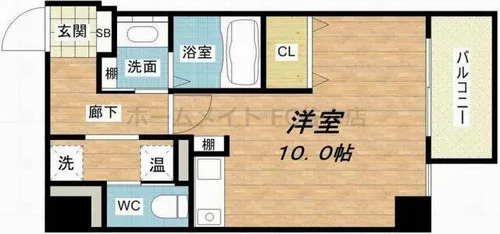 ダイドーメゾン大阪中之島【11階】の間取り