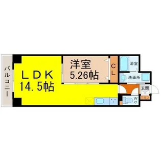 GRANDUKE正木【13階】の間取り