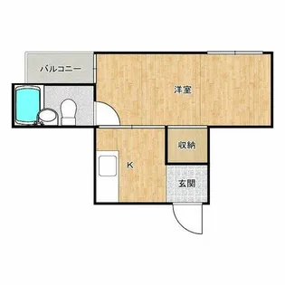 帝塚山ハイツ【6階】の間取り