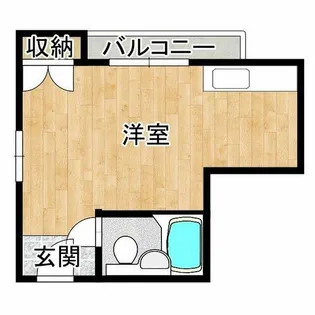 帝塚山ハイツ【5階】の間取り