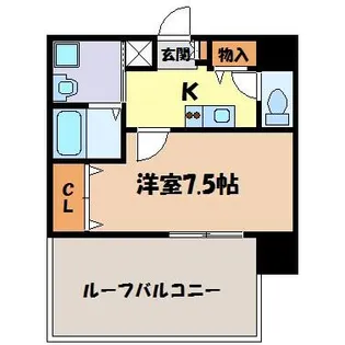 クレシェール大須【10階】の間取り