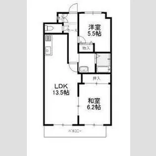 オーシャンビレッジ栄町【4階】の間取り