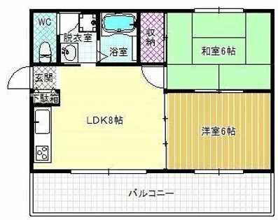 フェアモント【3階】の間取り