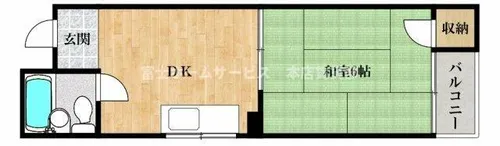 シャトー杉本PARTⅠ【5階】の間取り