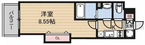 Luxe都島Ⅱ【6階】の間取り