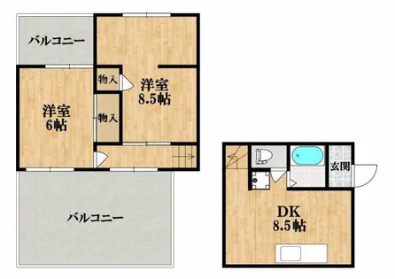 シャトールメール【5階】の間取り