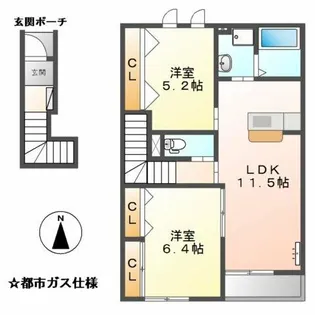 リーマ ルーマ【2階】の間取り