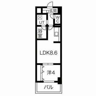 リアライズ小路駅前【5階】の間取り