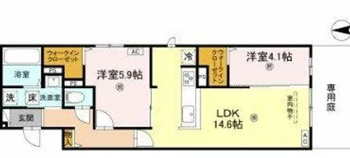 Kaketto Brickowski【1階】の間取り