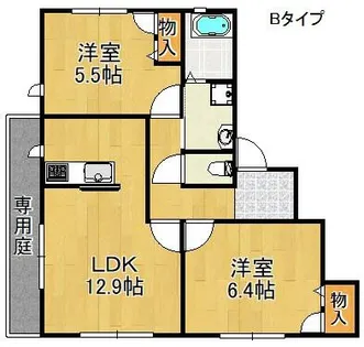 ハリントンパーク【2階】の間取り