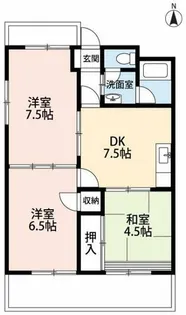 サンシティ大西【303号室】の間取り