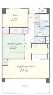 グランシャリオ天川【2階】の間取り