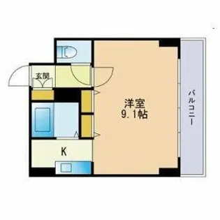 セレスベイサイド博多【2階】の間取り