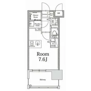 エンクレストALIVE白金【3階】の間取り