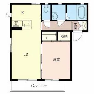 大阪府藤井寺市野中2丁目【アパート】の間取り