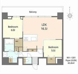 S-RESIDENCE松屋町asence【10階】の間取り