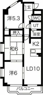 パラディーソ白壁【2階】の間取り