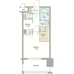 エンクレストGRAN博多駅前【8階】の間取り