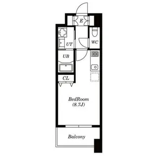 ラ・ヴィ・アン・ローズ【607号室】の間取り