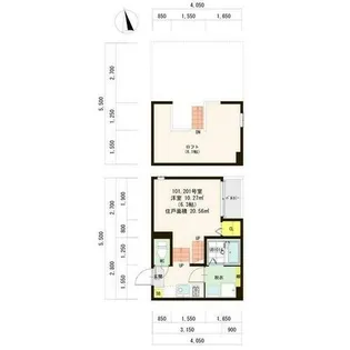 プランドール矢田【2階】の間取り