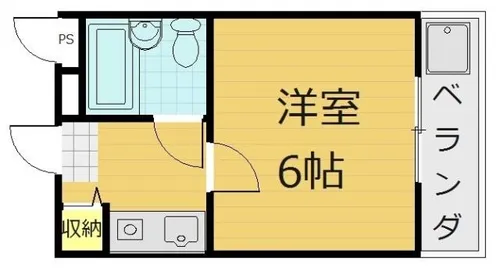 第20長栄イスズベル京都伏見【4階】の間取り