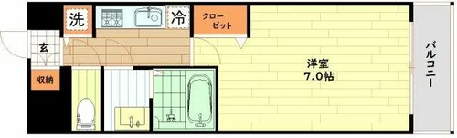 アドバンス西梅田グルーブ【6階】の間取り