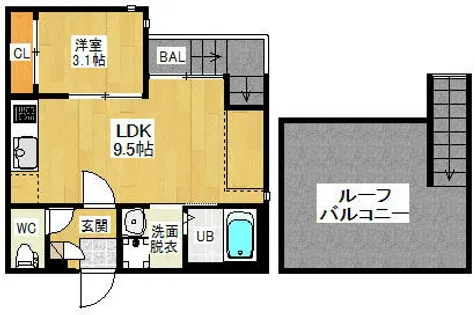 Grandtic Cuore【2階】の間取り