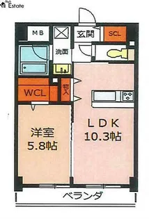 ステーションウエストタワー【7階】の間取り