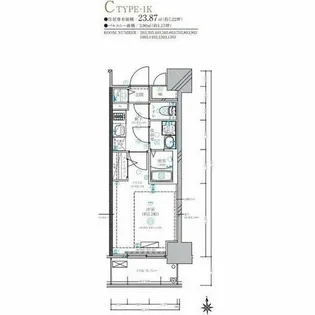 ディアレイシャス名古屋太閤通Ⅳ【12階】の間取り