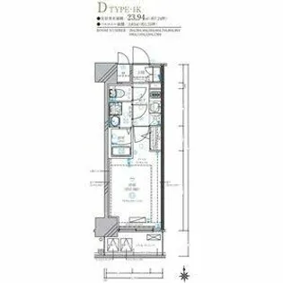 ディアレイシャス名古屋太閤通Ⅳ【12階】の間取り