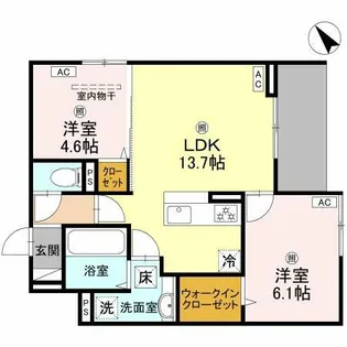 ALTAMAISON東雲【1階】の間取り