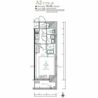 ディアレイシャス名古屋太閤通Ⅳ【12階】の間取り