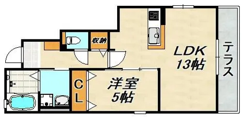 ハイムカルフール【1階】の間取り