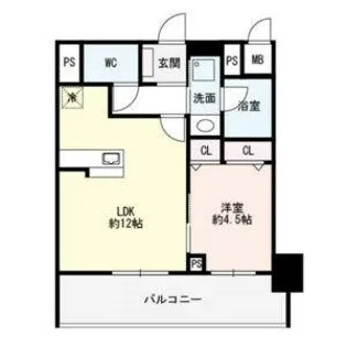 Flair丸の内【6階】の間取り