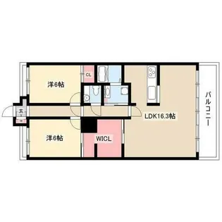 ビラ三秀山中【3階】の間取り
