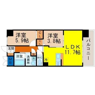 グランレコルト【1階】の間取り